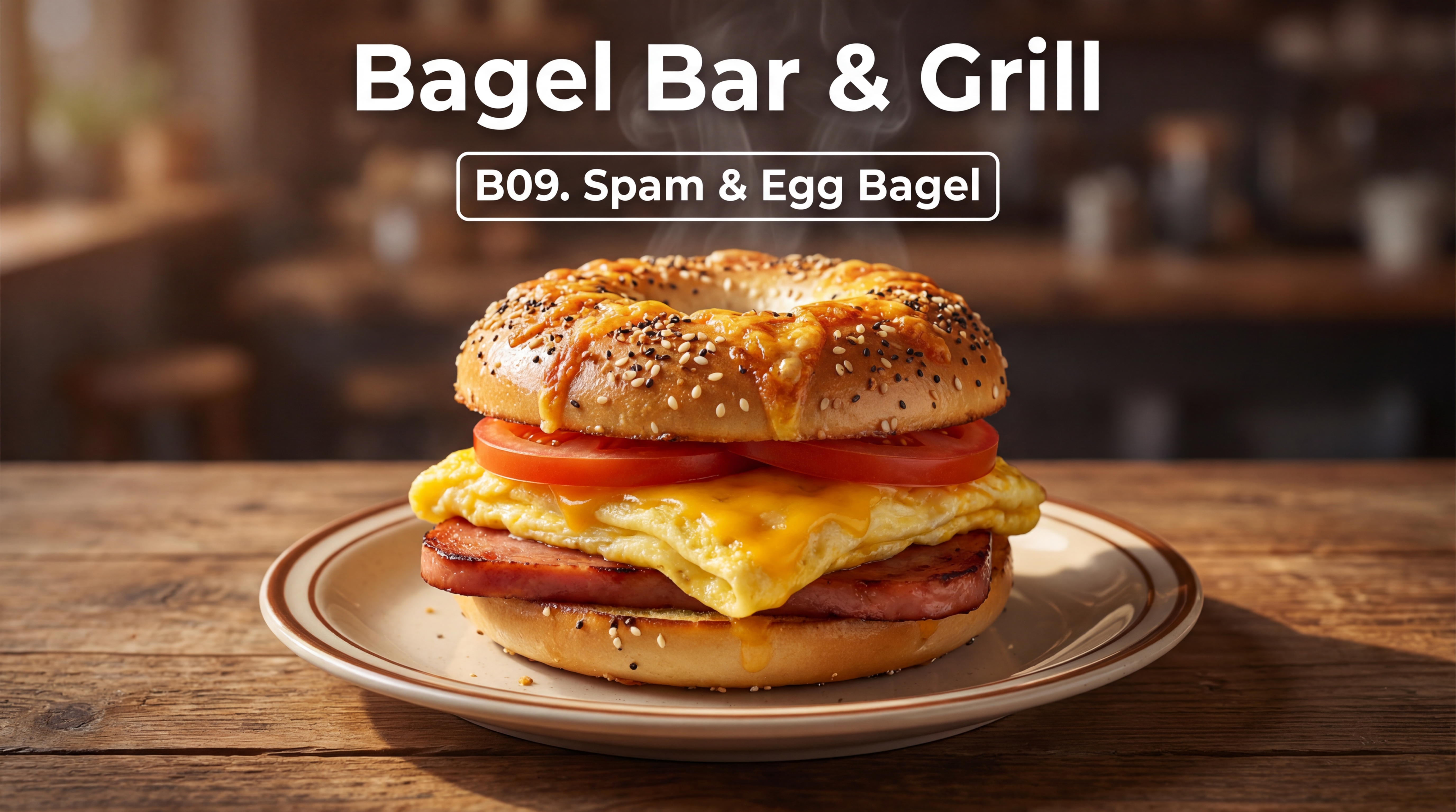 B09. Spam & Egg Bagel